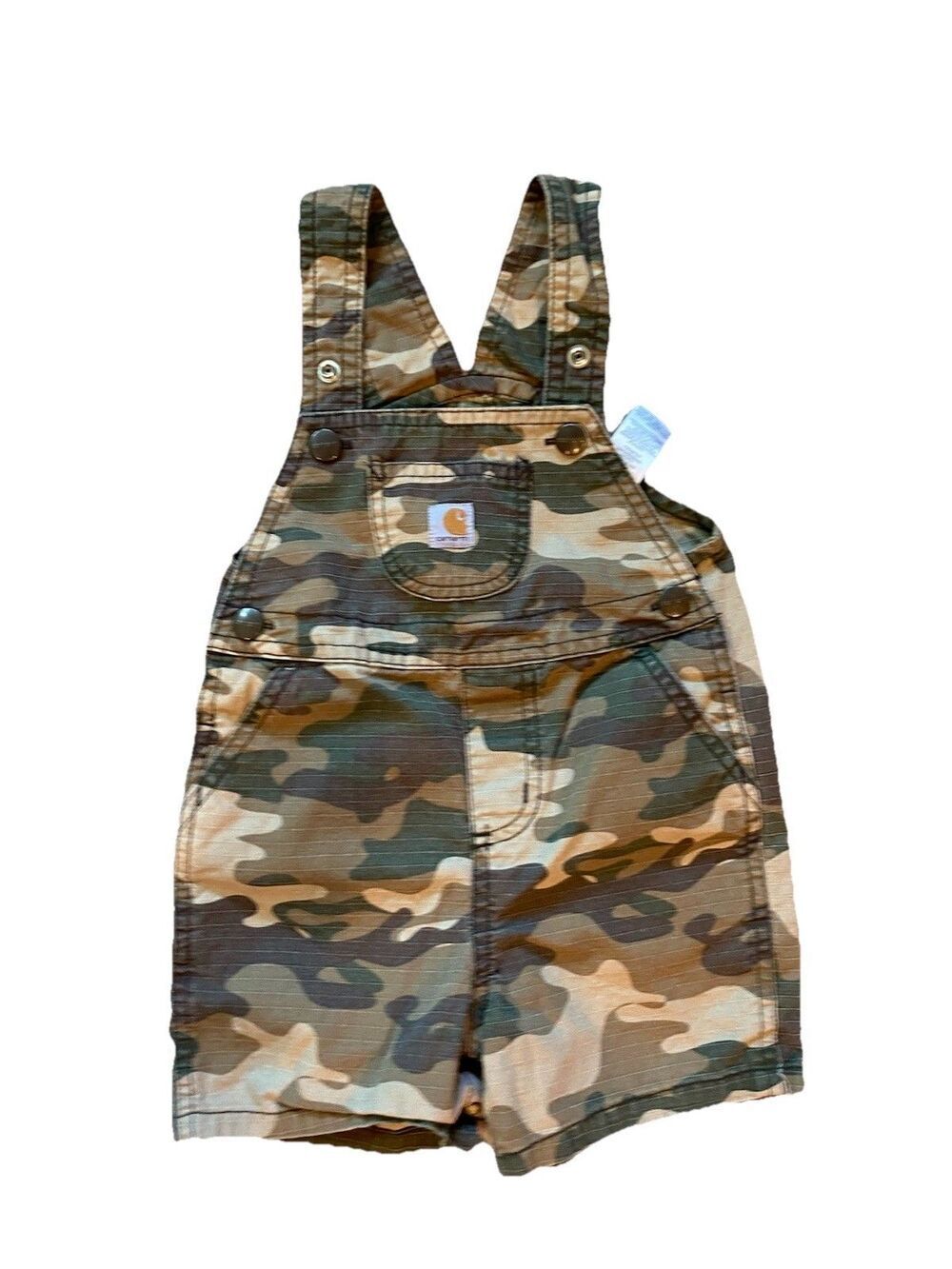 Carhartt Overall's Youth Size 2T Camouflaged Green  Boy's
